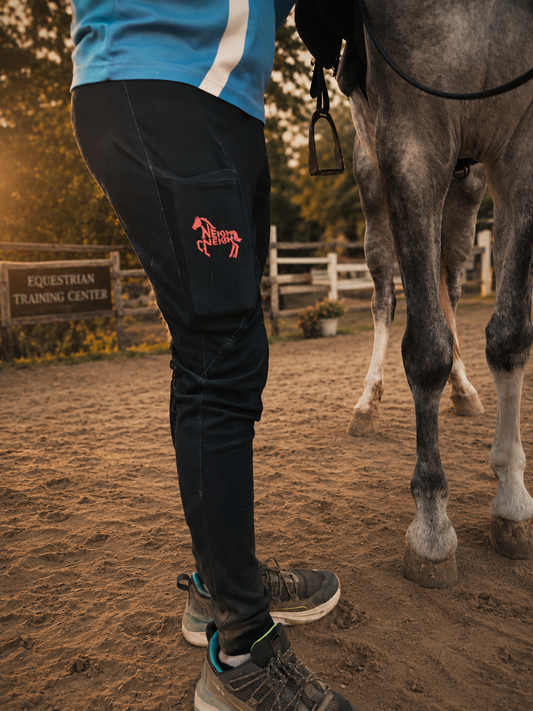 Neigh Neigh Denim Riding Breeches (Black)